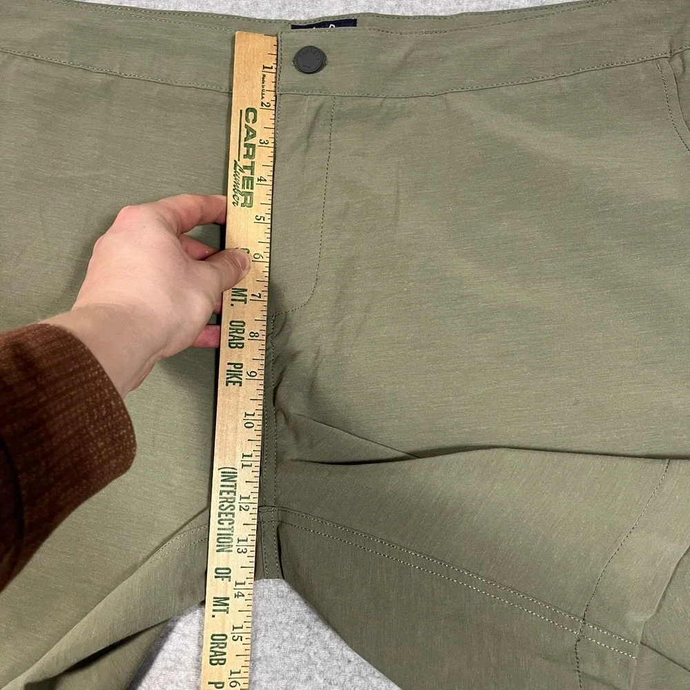 Faherty Shorts Mens 42 Green Chino All Day Flat Front Casual Performance Stretch